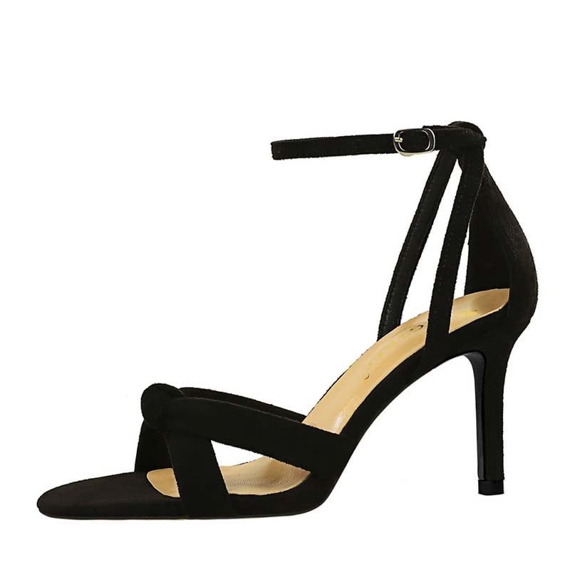 SHANDIAN - Sandalias de fiesta Mujer Negro