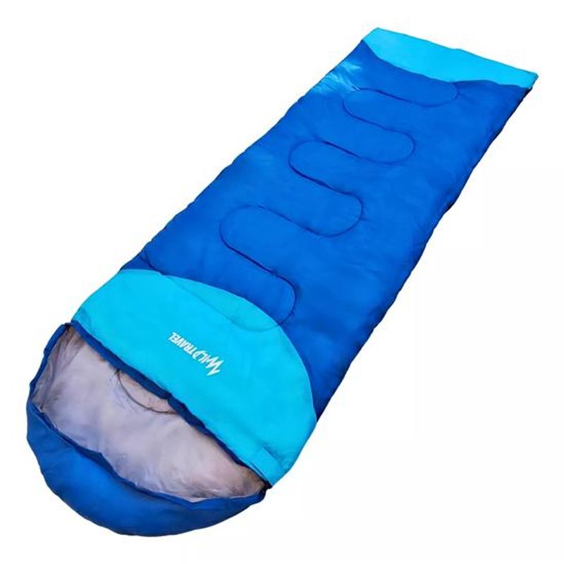 GENERICO - Saco de dormir ultra ligero verano +5º+25º 1200g azul