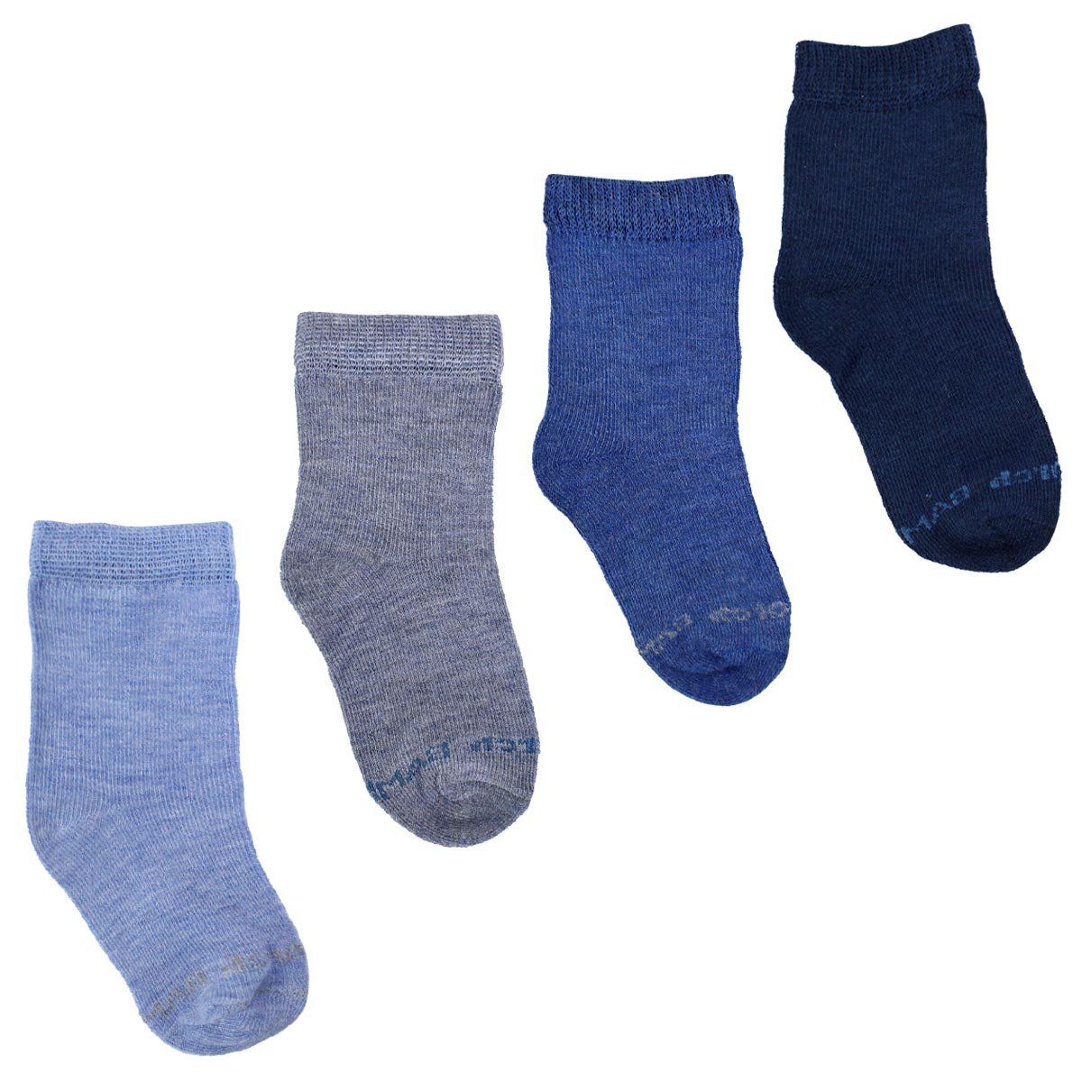 MONARCH - 4 Pares Calcetín Bamboo Basic Azul Monarch