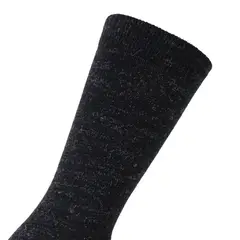 MONARCH - 2 Pares Calcetín Cashmere Franjas Negro