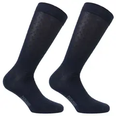 PERUGGI - 2 Pares Calcetín Hilo Diseño Azul