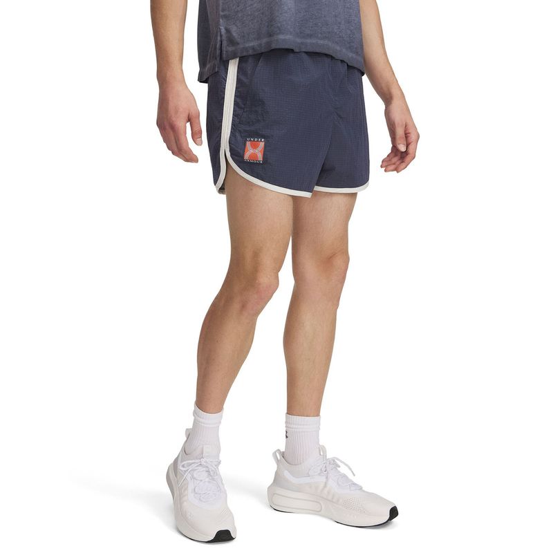 UNDER ARMOUR - Short Ua Run 96 Gris Para Hombre UNDER ARMOUR