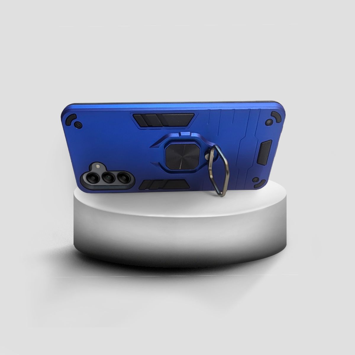 GENERICO - CARCASA ANILLO ANTIGOLPE PARA CELULAR SAMSUNG A04S COLOR AZUL