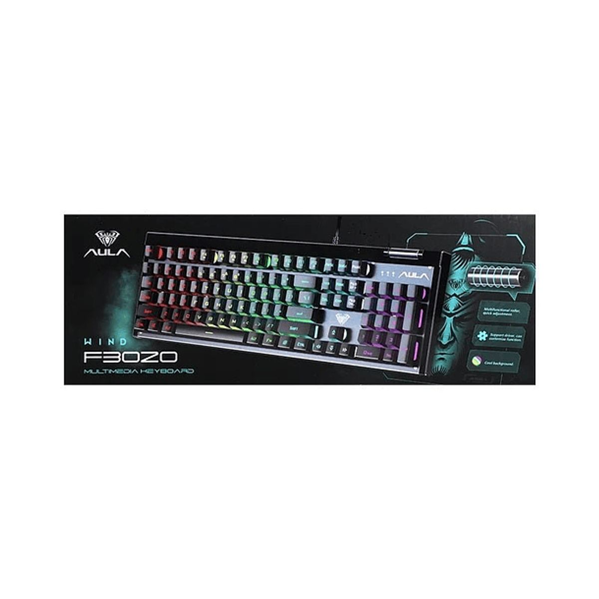 AULA - Teclado Gamer Aula F3020 membrana