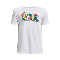 UNDER ARMOUR - Polera manga corta Sprting Gds niño Blanco