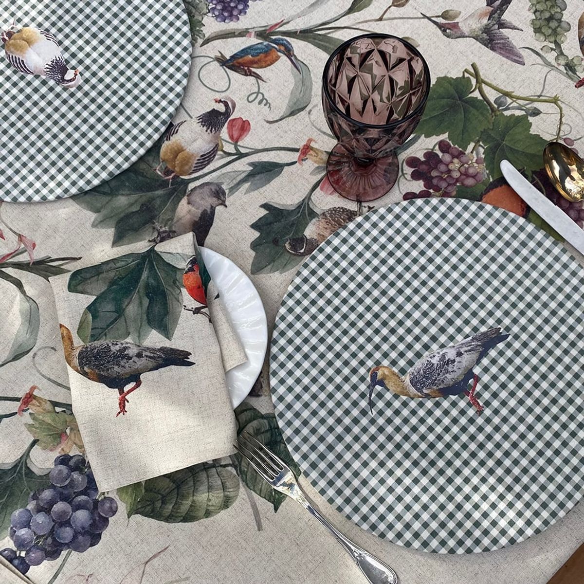 TUYO PRINT - Set 4 Bajoplatos Colchagua - 35 cm. - con base - Tuyo Print