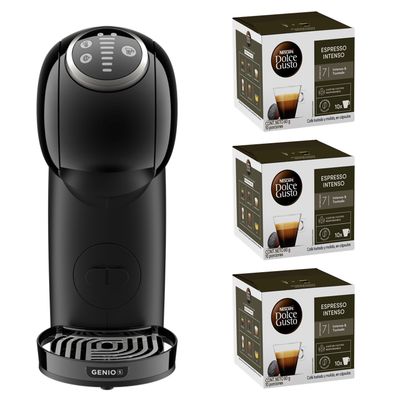 Dolce Gusto Cafetera Genio S Plus Black + Cápsulas Espresso