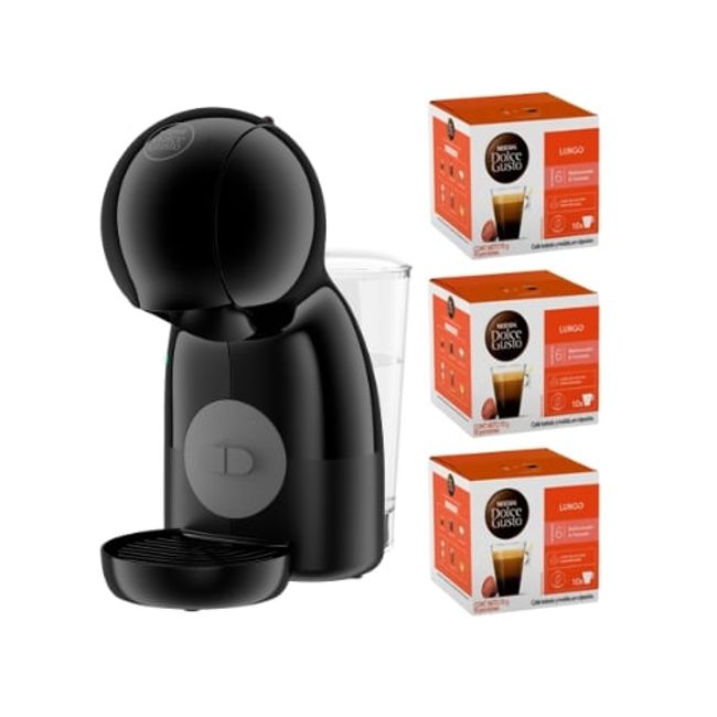 DOLCE GUSTO - Cafetera Piccolo Xs + Cápsulas Lungo X3 Cajas