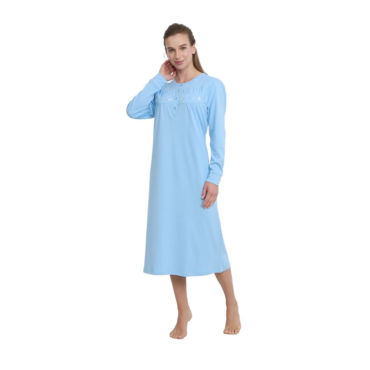 BECKIL - BECKIL COD 726 CAMISA ALGODON GAMUZA MANGA LARGA.-