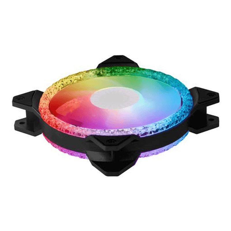 COOLER MASTER - Ventilador Cooler Master MasterFan MF120 Prismatic, Triple anillo direccionable Gen 2 RGB