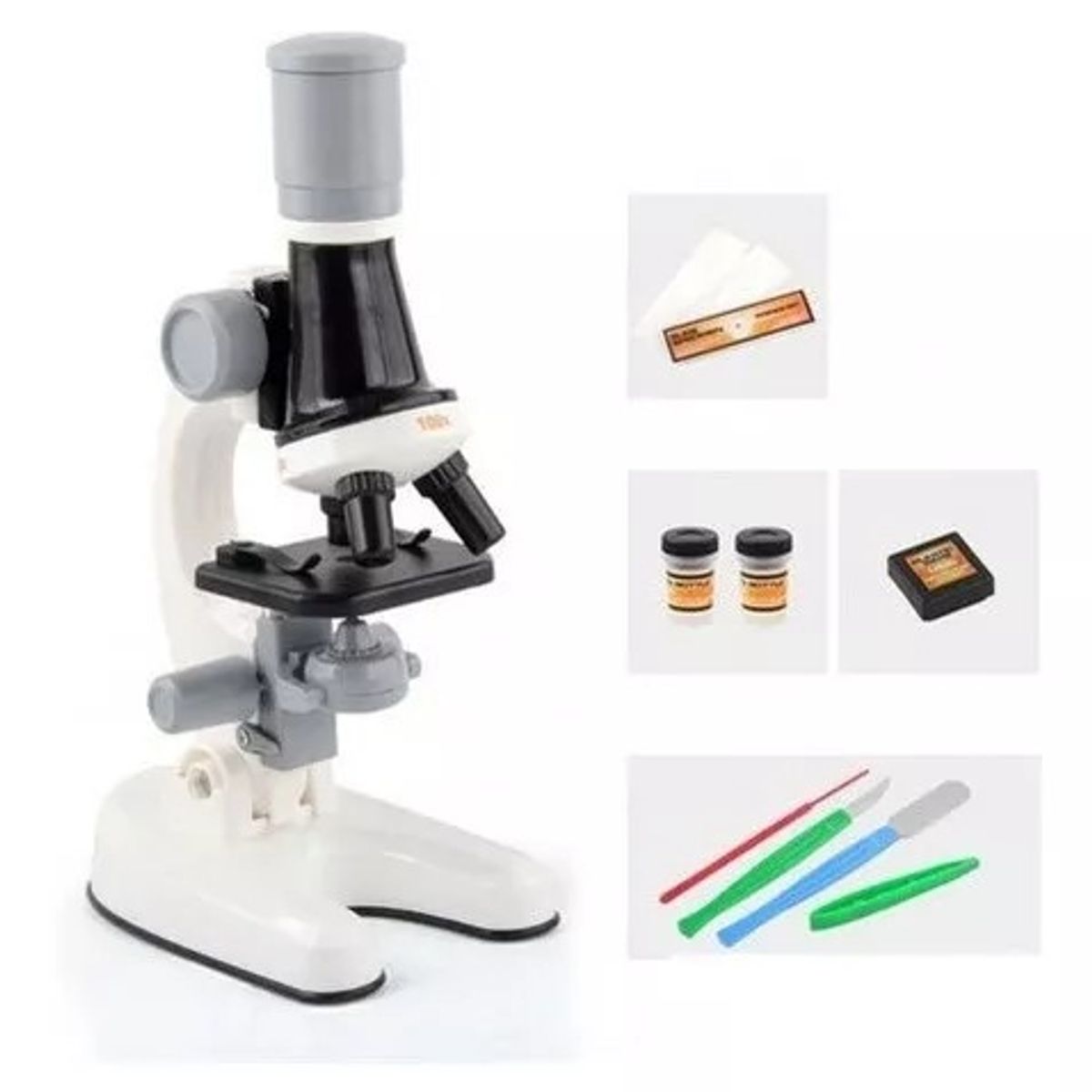 GENERICO - Microscopio Educativo De Juguete Para Niños Y Kit Accesorios