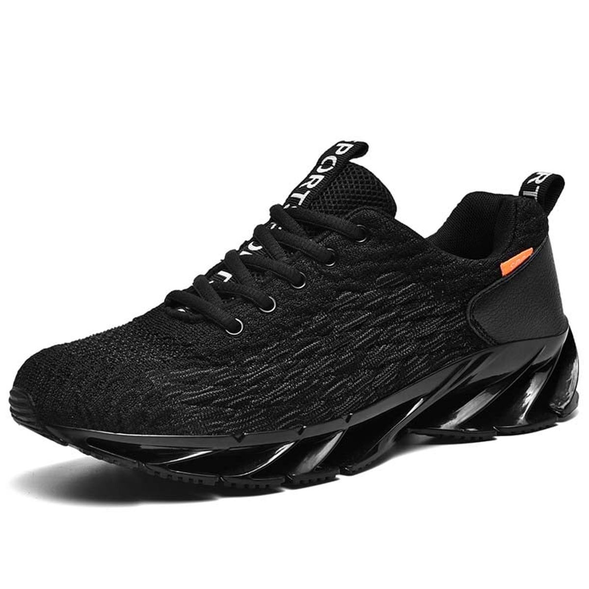 SHANDIAN - Zapatillas Deportivos Hueco Hombre Negro