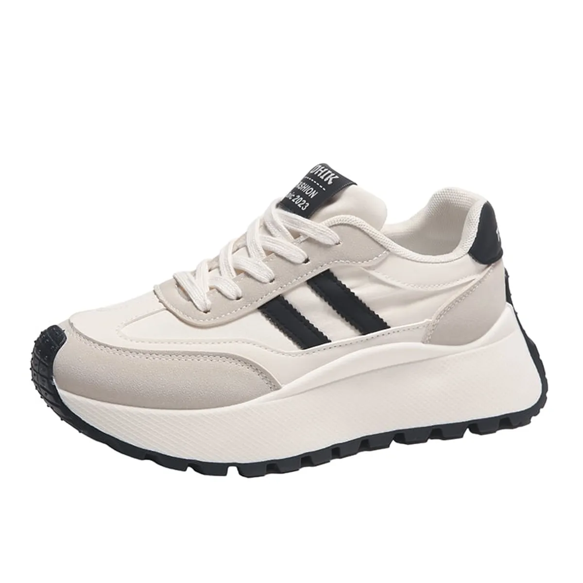 SHANDIAN - Zapatillas Plataforma Mujer Negro