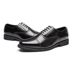 DANWEILE - Zapato Formal Hombre Cuero Negro Guante