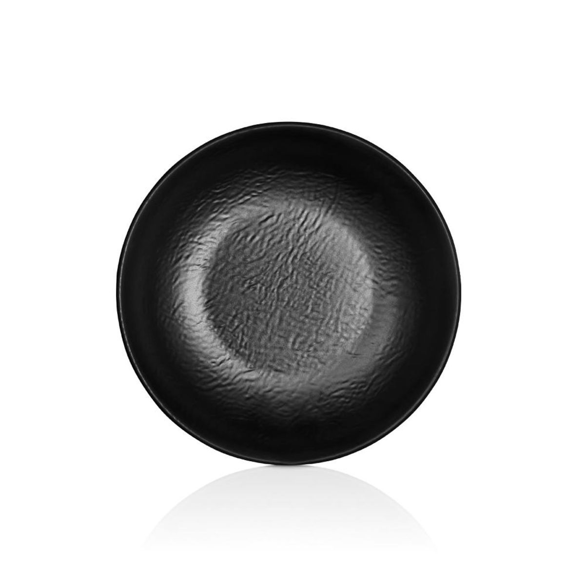 GENERICO - PLATO HONDO MELAMINA NEGRA 23 CM LINEA TILDA - Negro