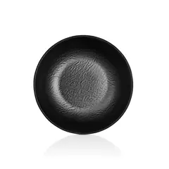 GENERICO - PLATO HONDO MELAMINA NEGRA 23 CM LINEA TILDA - Negro
