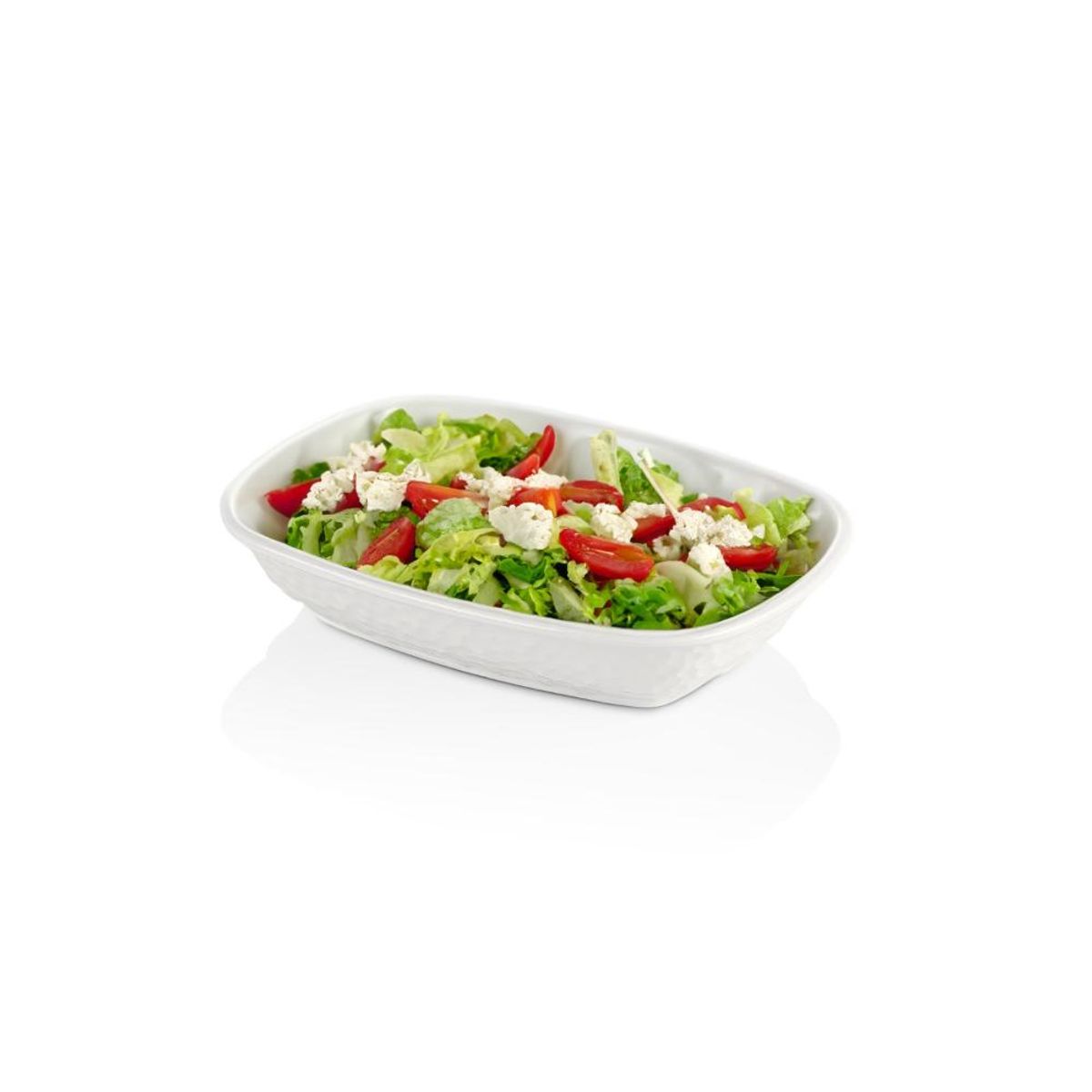 GENERICO - POCILLO MELAMINA RECTANGULAR BLANCO 17 X 125 X 34 CM LINEA KPLUS - Blanco