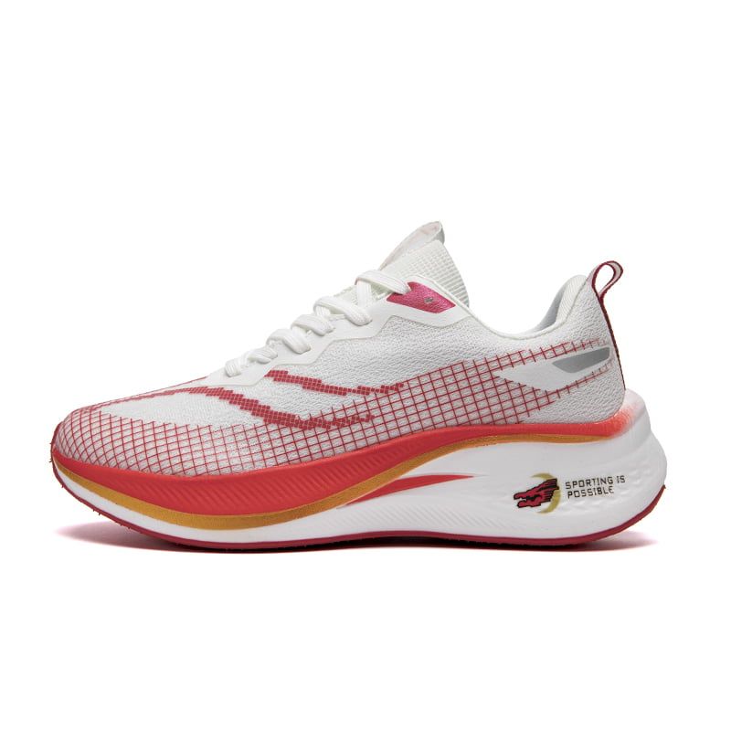 SHANDIAN - Zapatillas Running Hombre Rojo