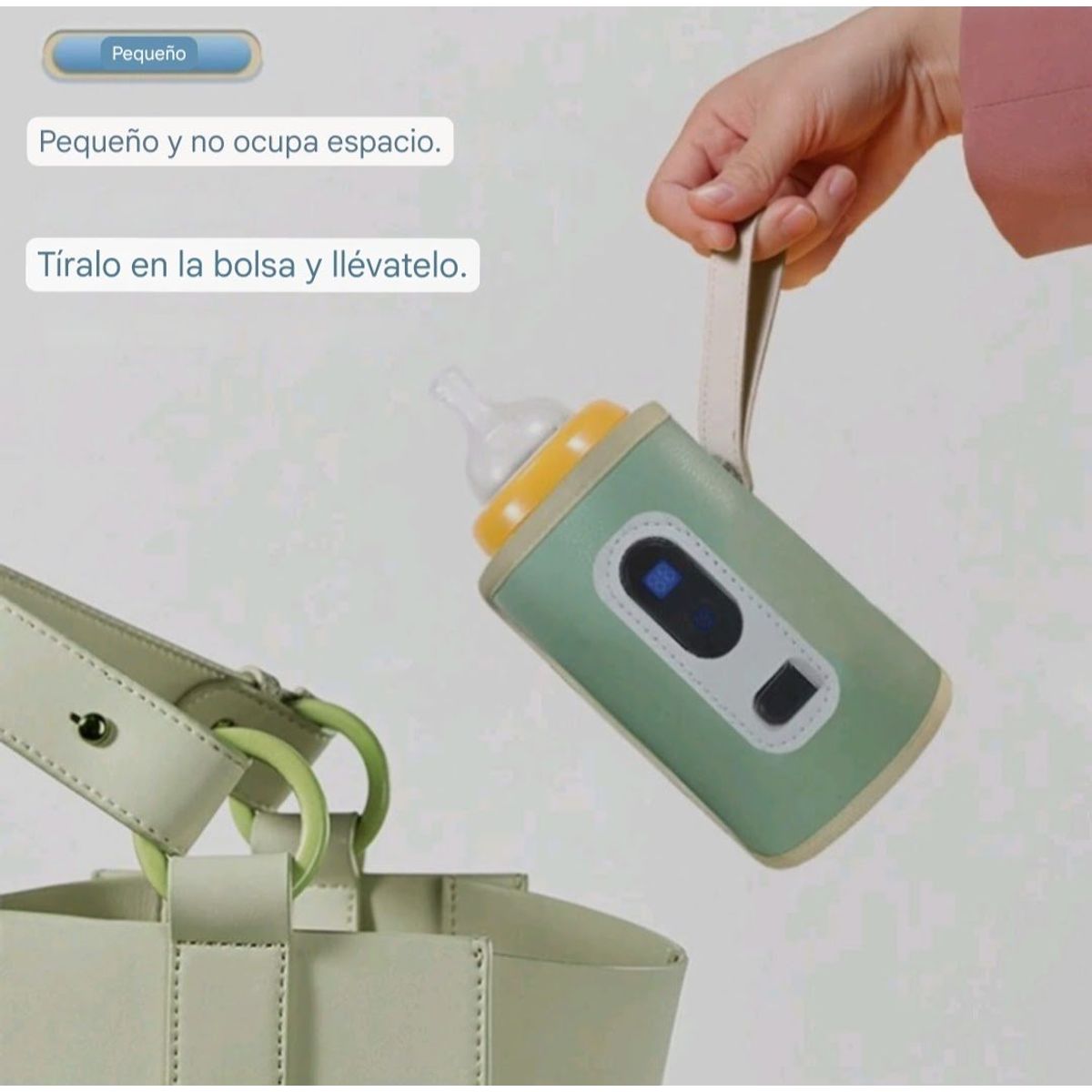 GENERICO - Calentador de biberones portátil usb verde 00152VE