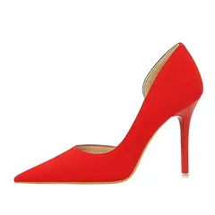 SHANDIAN - Zapato Formal Mujer Rojo