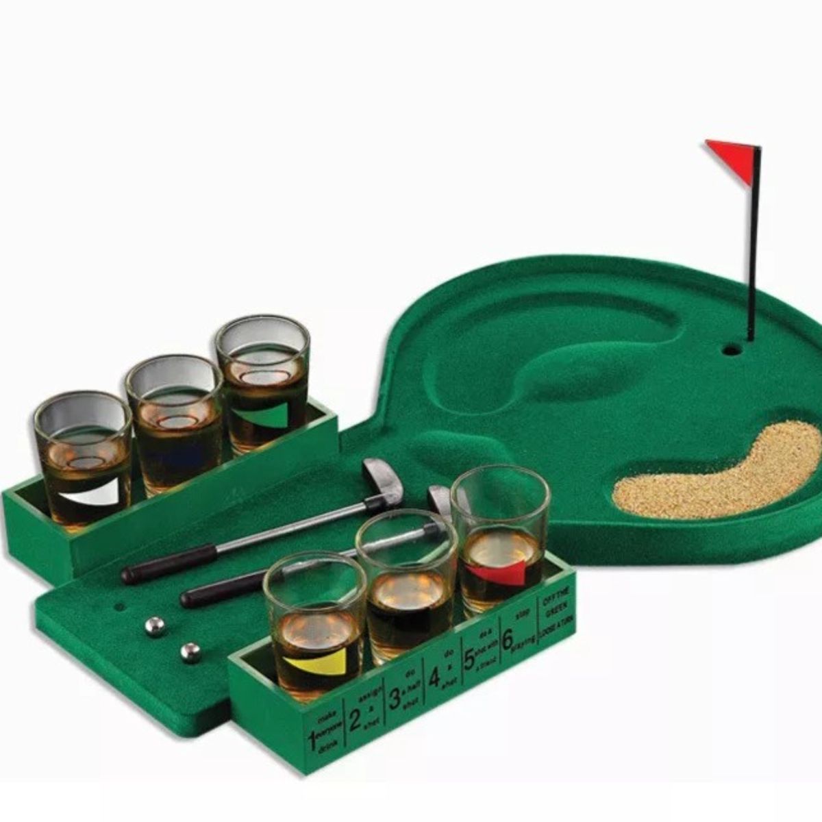 GENERICO - Juego De Mesa Spin Shot Bar Licor Trago Golf
