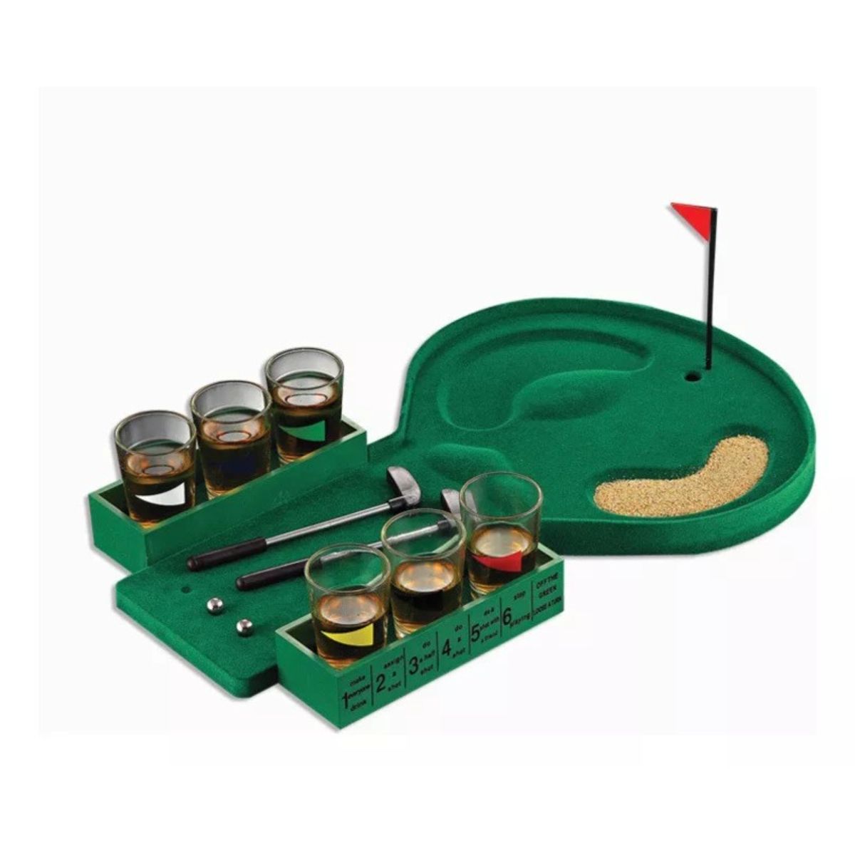GENERICO - Juego De Mesa Spin Shot Bar Licor Trago Golf