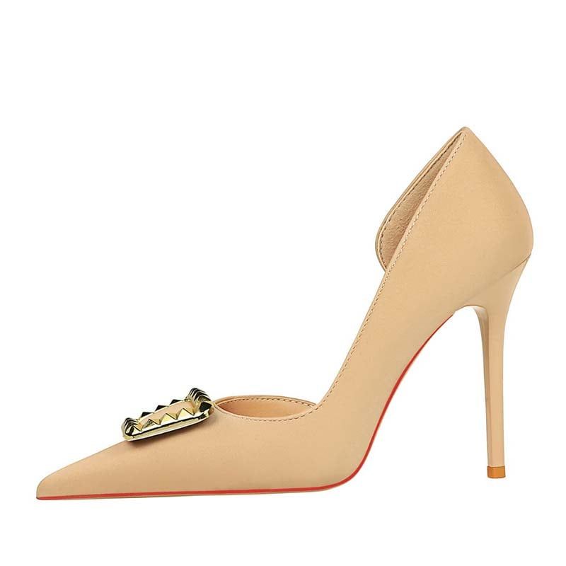 SHANDIAN - Zapato Formal Mujer Beige