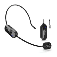 GENERICO - Micrófono Amplificador Inalámbrico Con Receptor 24g Negro