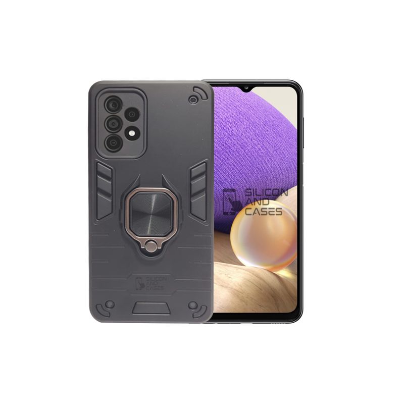 GENERICO - CARCASA ANILLO ANTIGOLPE PARA CELULAR SAMSUNG A33 COLOR NEGRO