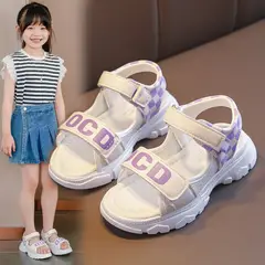 DANWEILE - Sandalia Escolar Niña Púrpura 26 a 37