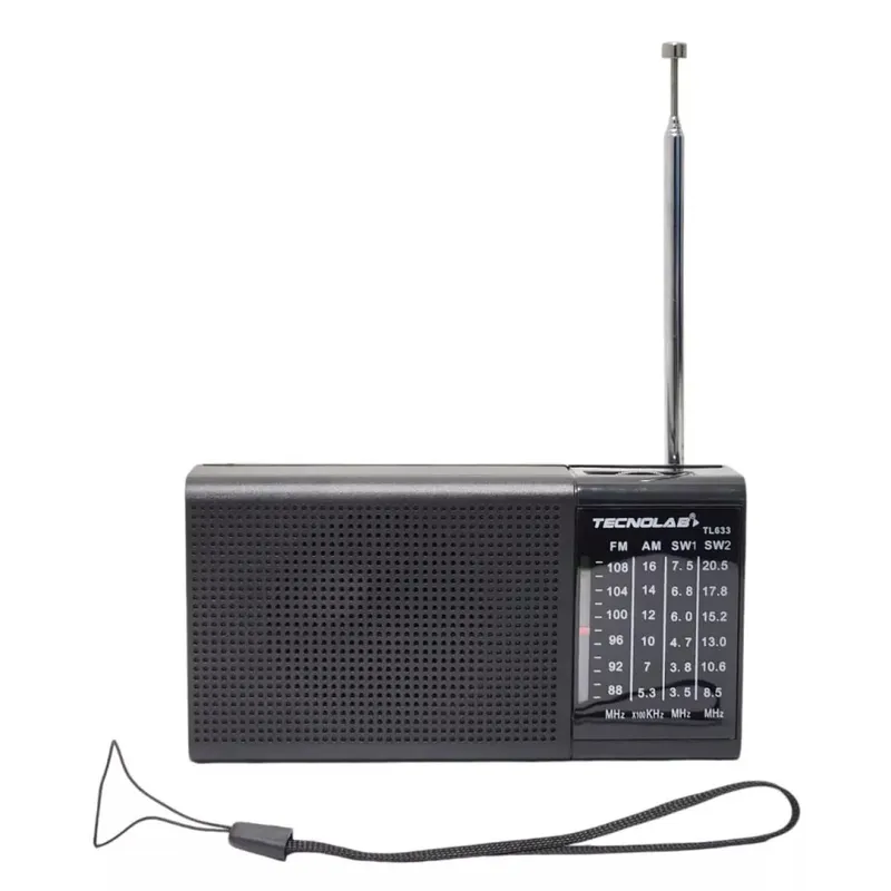TECNOLAB - Radio Portátil De Bolsillo Amfmsw Tl633