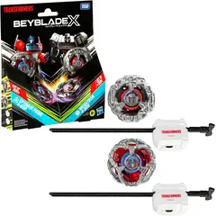 BEYBLADE - TROMPO X TRANSFORMERS OPTIMUS PRIME Y MEGATRON