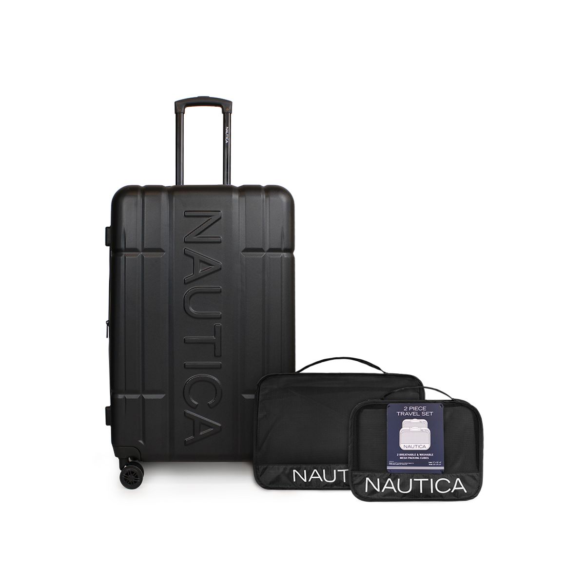 NAUTICA - Pack Maleta grande Amsterdam 23k negra + Organizador Nautica