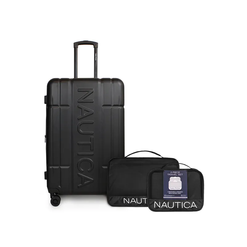 NAUTICA - Pack Maleta grande Amsterdam 23k negra + Organizador Nautica
