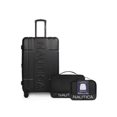 NAUTICA - Pack Maleta grande Amsterdam 23k negra + Organizador