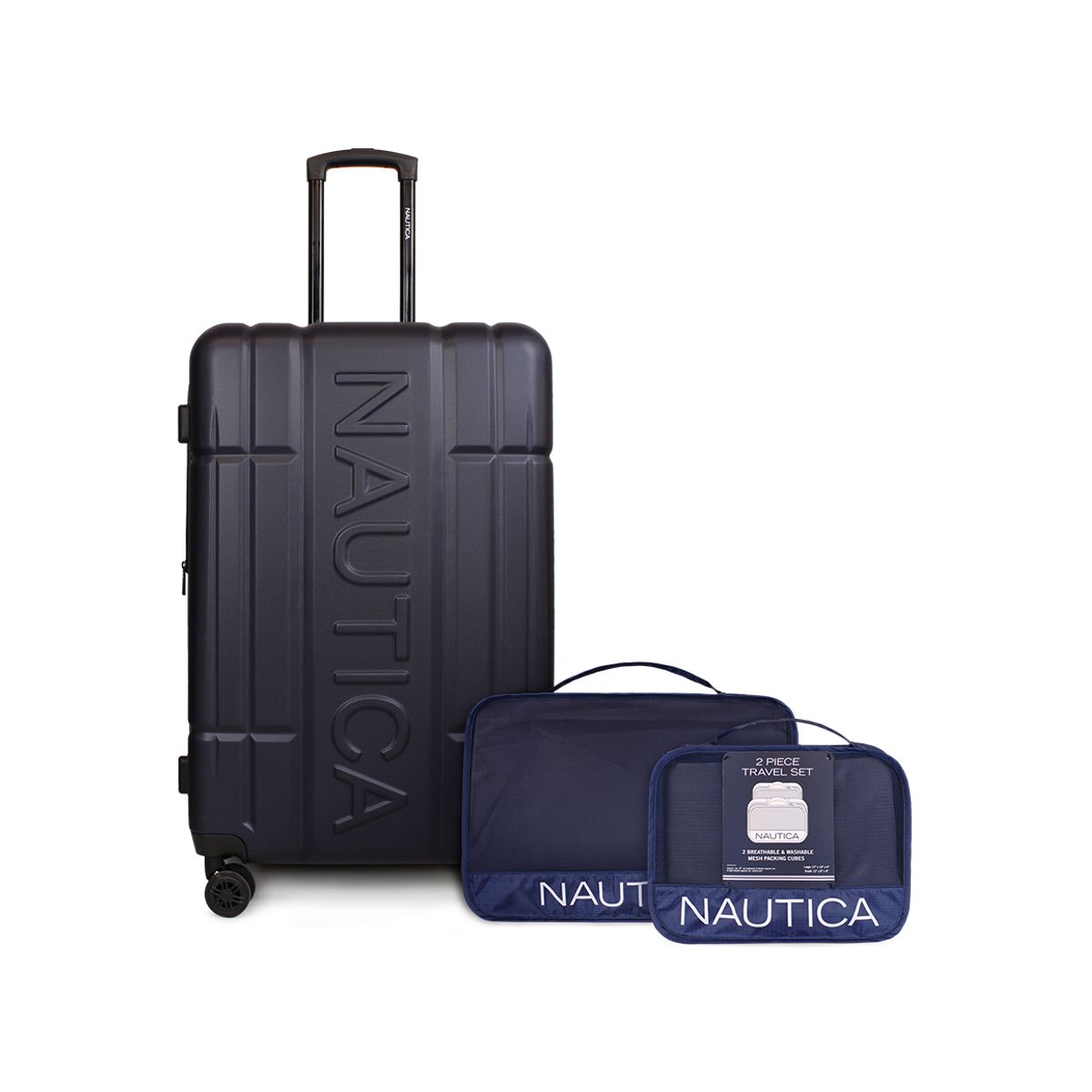 NAUTICA - Pack Maleta grande Amsterdam 23k azul + Organizador Nautica