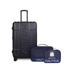 NAUTICA - Pack Maleta grande Amsterdam 23k azul + Organizador