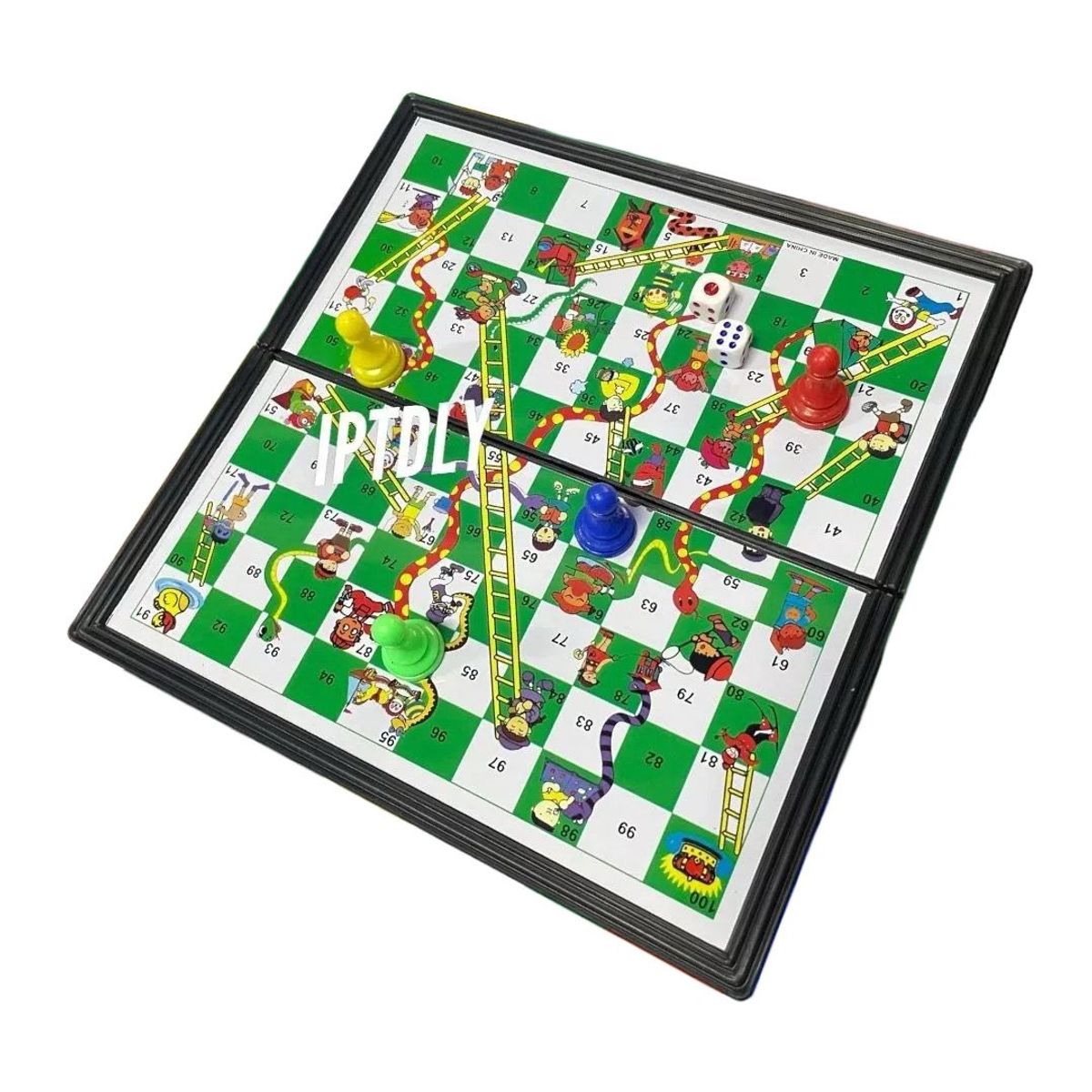 GENERICO - Mini Serpientes Y Escaleras Juego De Mesa Portátil
