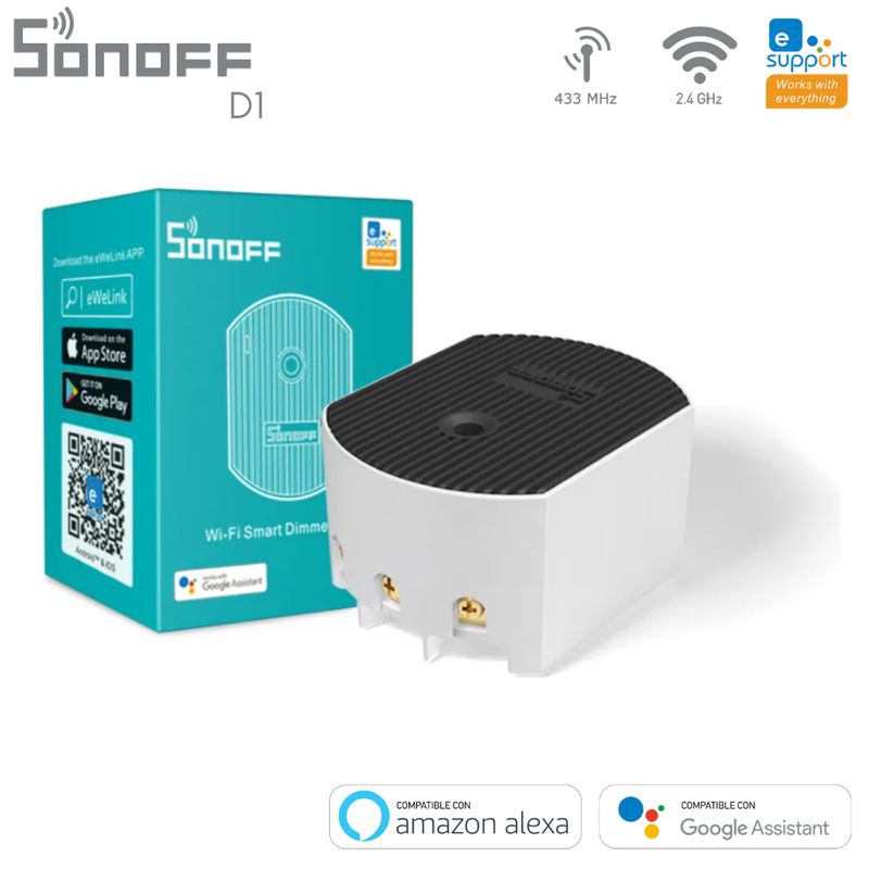 SONOFF - Interruptor Regulable Dimmer Inteligente WIFI SONOFF D1