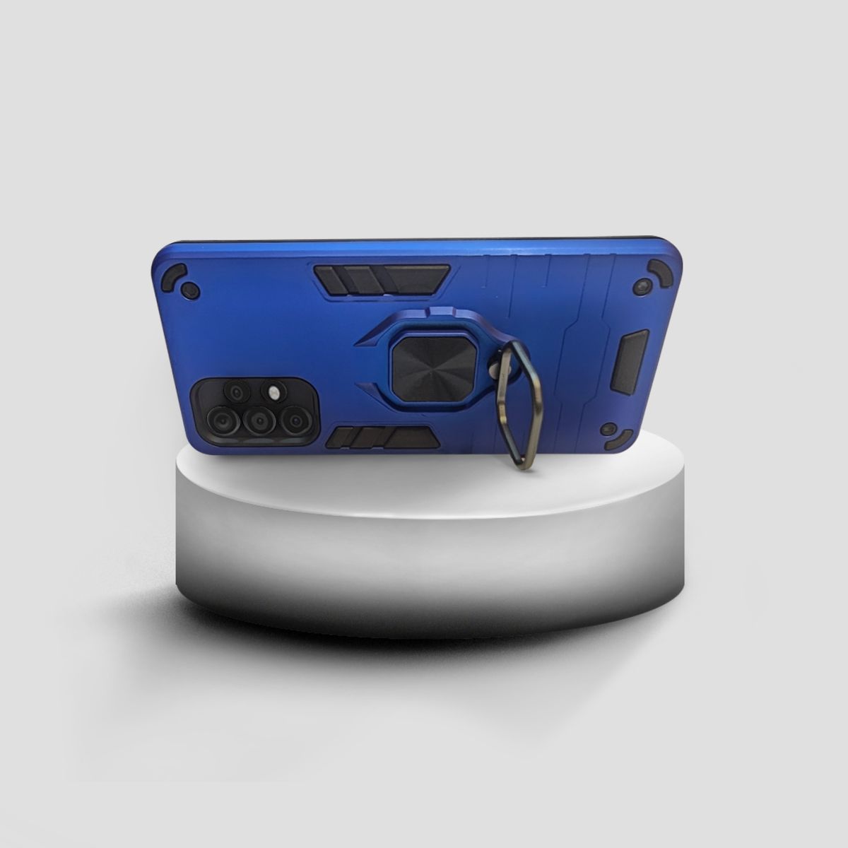 GENERICO - CARCASA ANILLO ANTIGOLPE PARA CELULAR SAMSUNG A53 COLOR AZUL