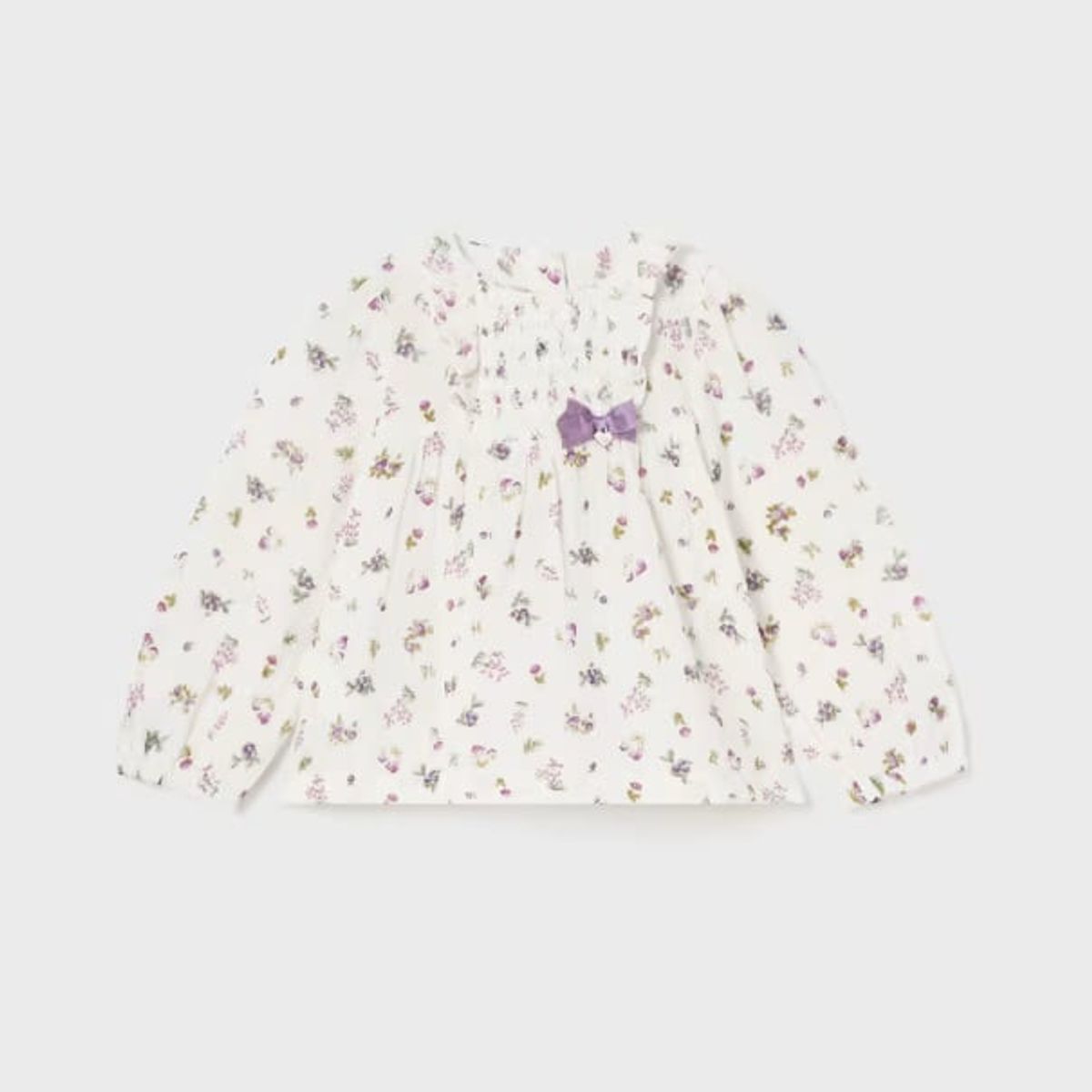 MAYORAL - Blusa gasa estampada bebé