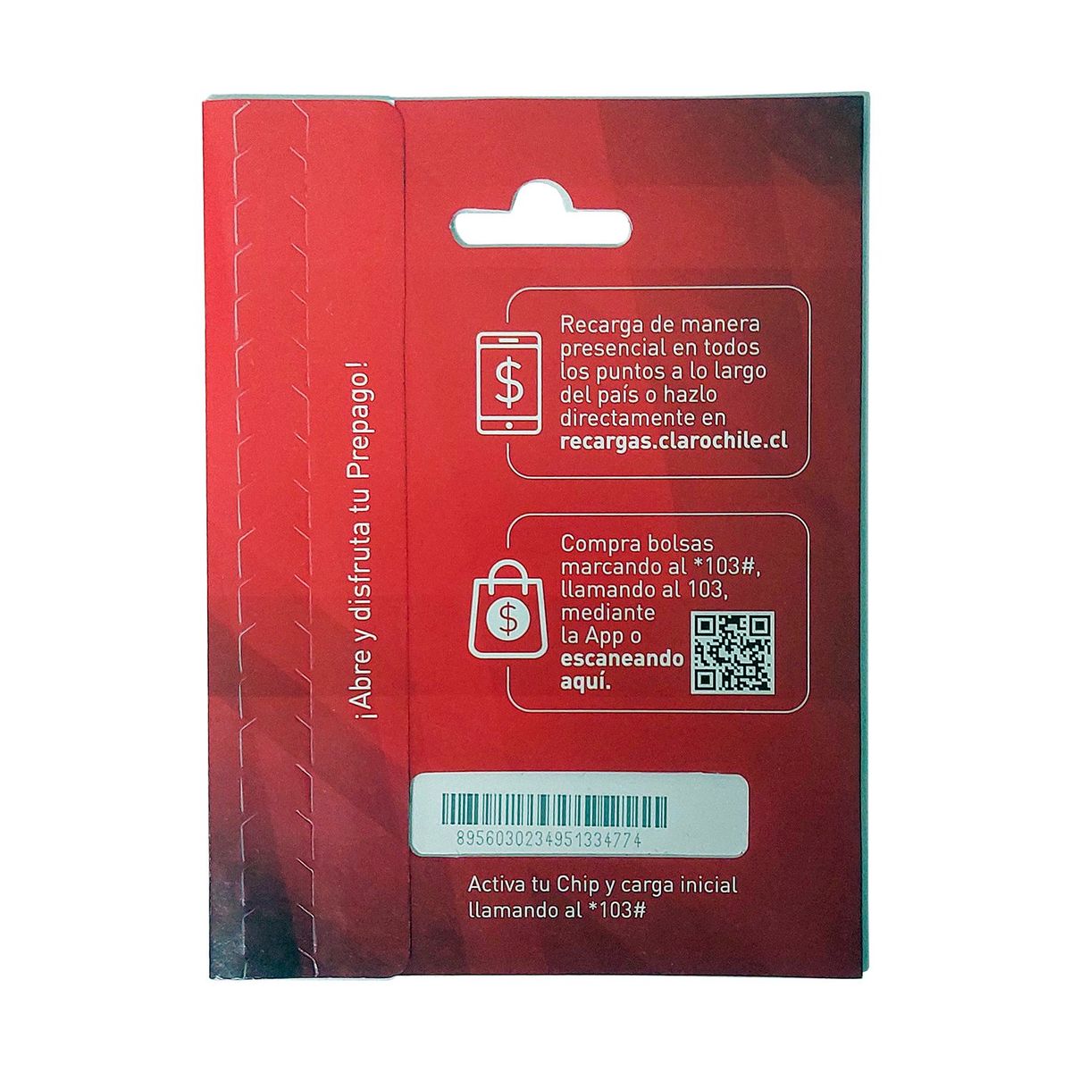 CLARO - Chip Prepago Claro  5GB y Minutos Gratis por 3 meses