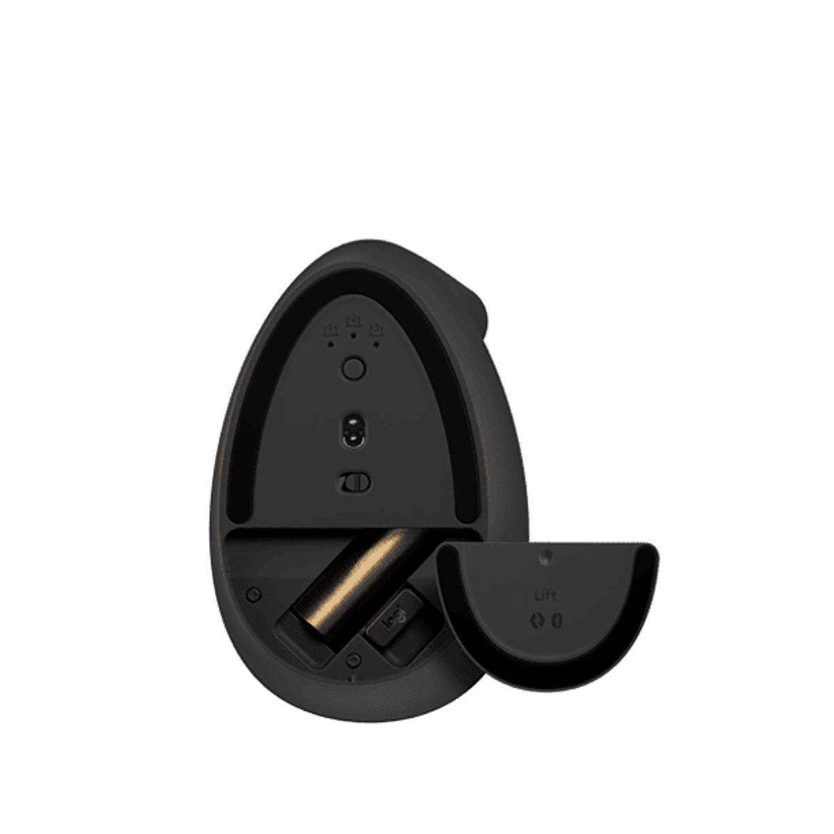 LOGITECH - Mouse Ergonómico inalámbrico Logitech Lift, Color Grafito