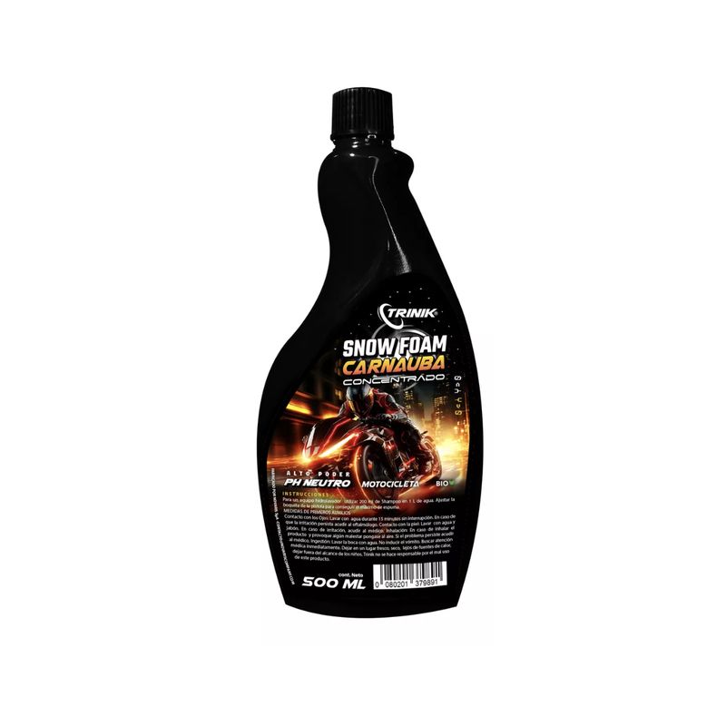 GENERICO - Snow Foam Con Cera Carnauba Para Motocicleta Trinik 500ml