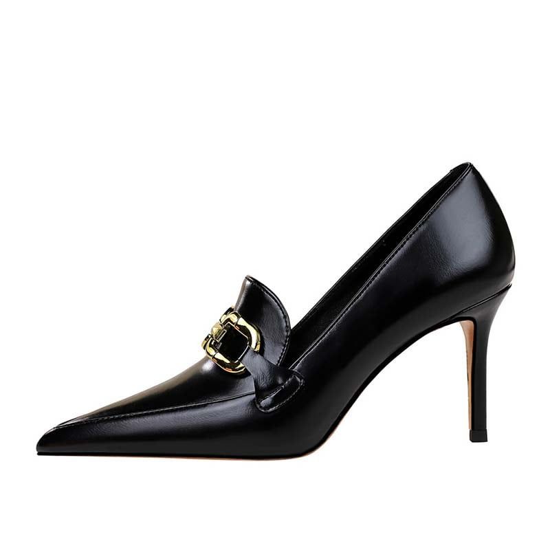 SHANDIAN - Zapato Formal Mujer Beige