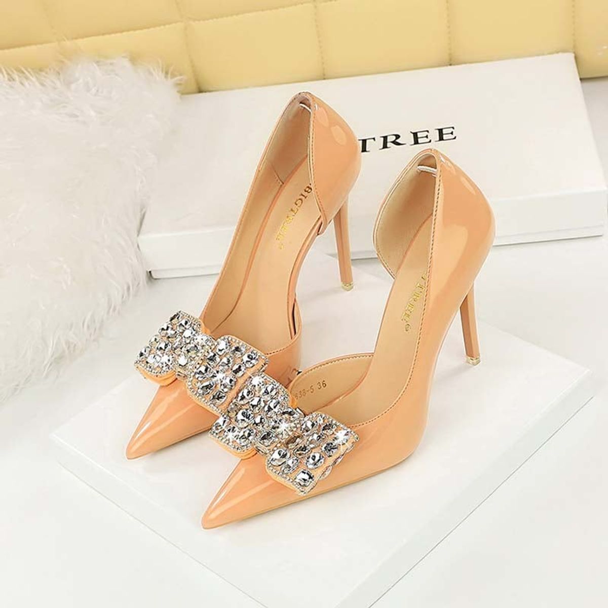 SHANDIAN - Zapato Formal Mujer Beige