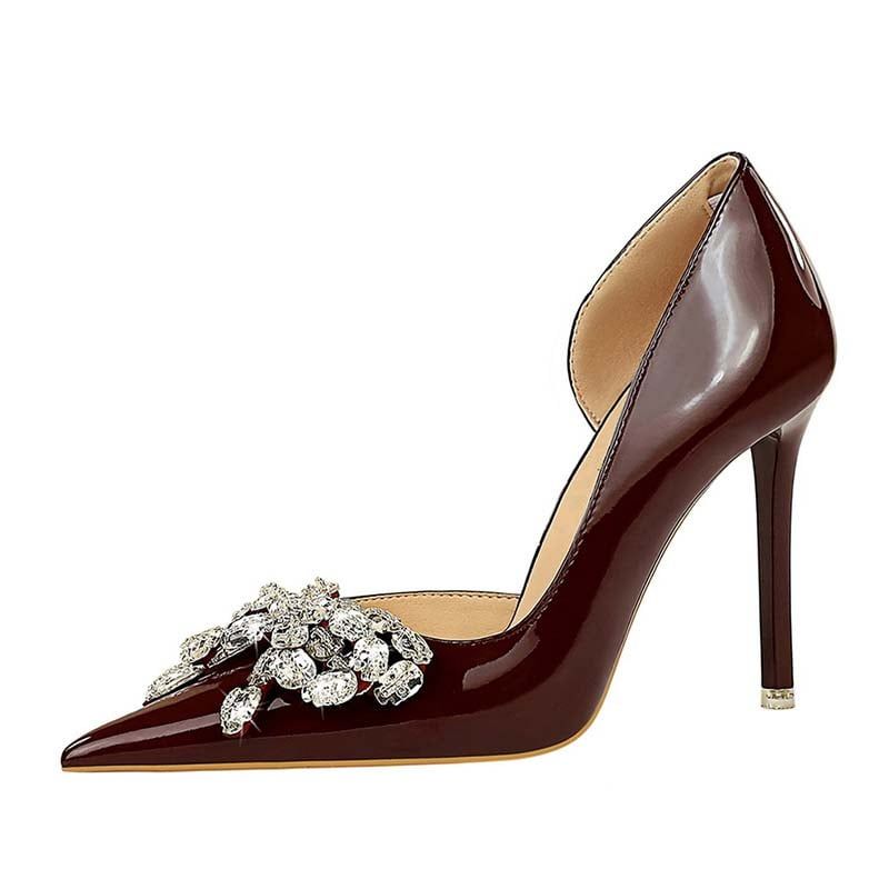 SHANDIAN - Zapato Formal Mujer Rojo