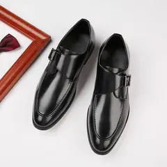 DANWEILE - Zapato Formal Hombre Cuero Negro Guante