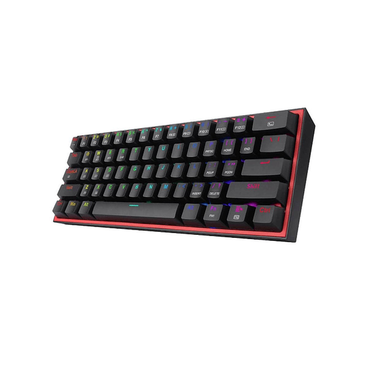 REDRAGON - Teclado Mecánico Redragon Fizz PRO K616-RGB inalámbrico, Color Negro, Sw Rojo (Es)