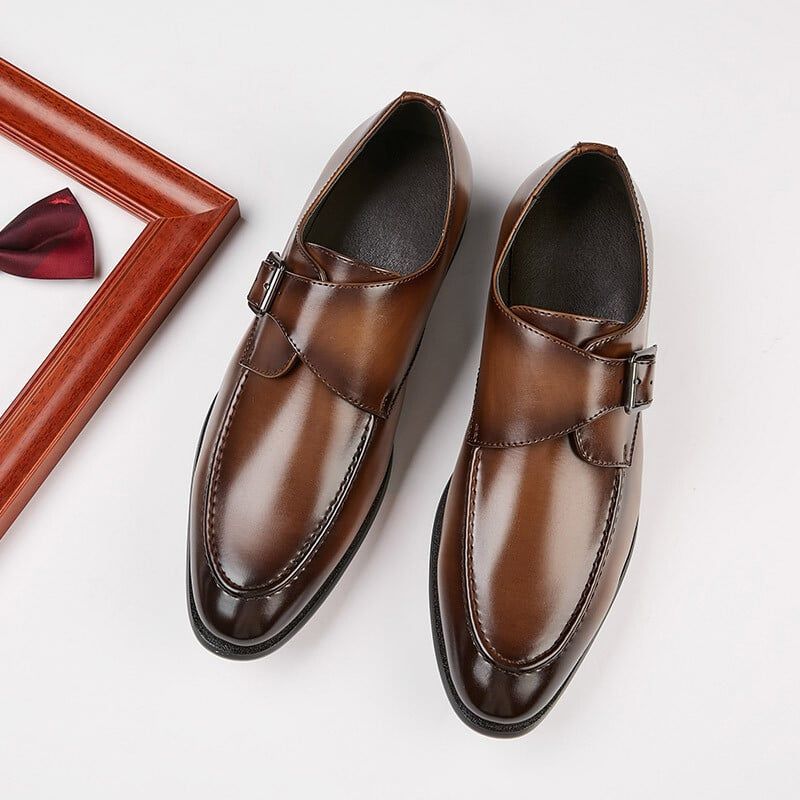 DANWEILE - Zapato Formal Hombre Cuero marrón Guante